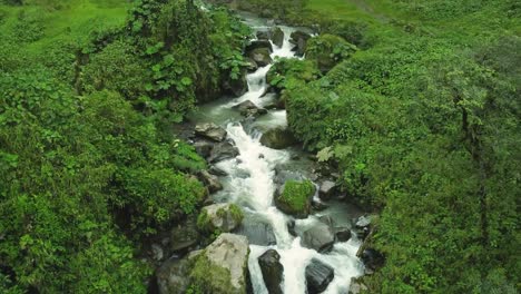 Flying-over-andean-mountain-river