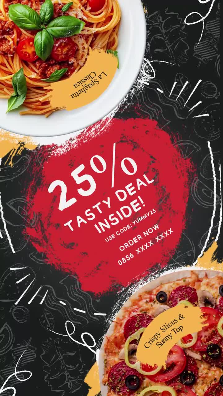 Design del menu creativo per offerte speciali After Effect