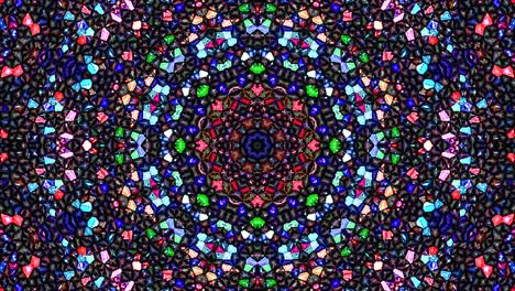 bright abstract light governing full color, kaleidoscope, black background