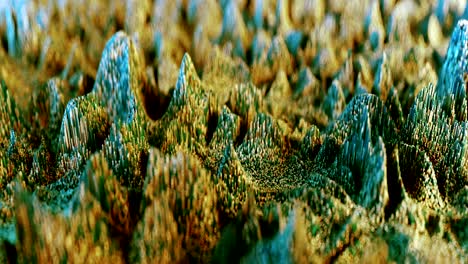 4k abstract topographic waveform.