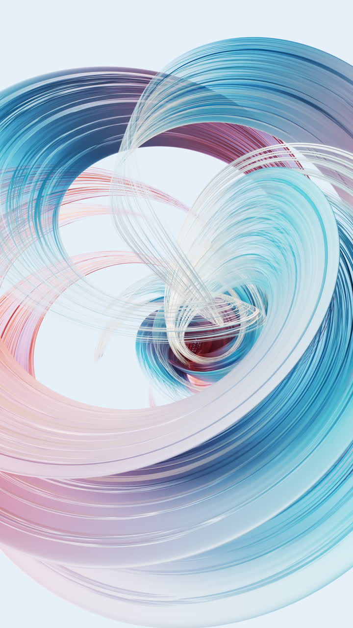 흐르는 곡선 배경, 3d 렌더링