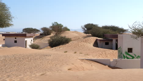 Static-Shot-of-Abandoned-Houses-in-Al-Madam-Ghost-Town