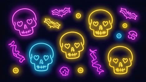 neon halloween decorations