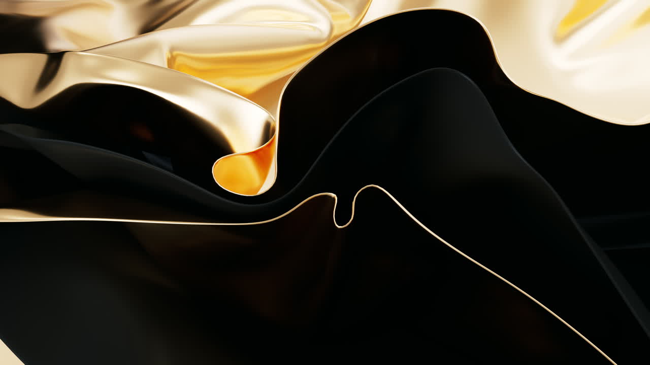 Flowing multilayer cloth background, 3d rendering.