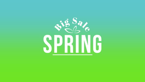 spring and big sale on fashion green gradient