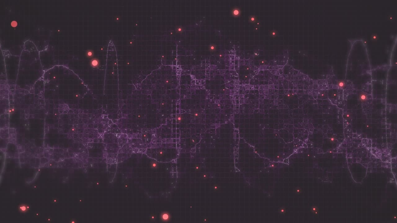 Animation of shapes moving over light spots