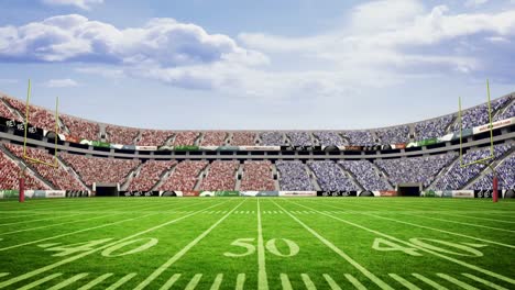 vista de un estadio de fútbol americano