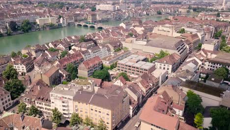 the city of basel from above