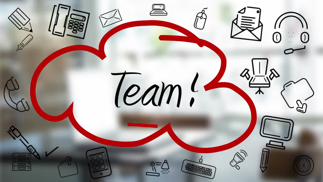 구름 흐름 차트를 그리는 사업가