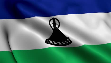 Lesotho-Flagge