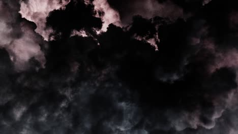 ein gewitter mit blitzeinschlag in der entgegenkommenden kumuluswolke