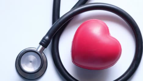 stethoscope and red heart