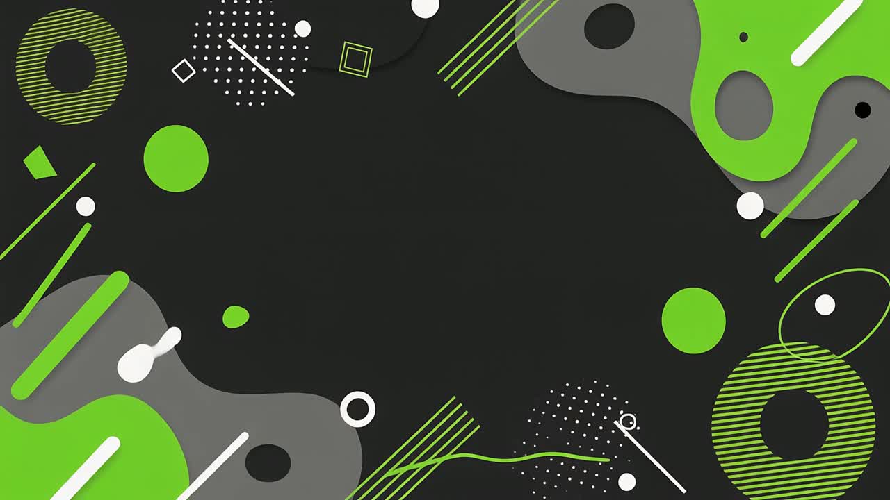 Dynamic Abstract Background with Moving Geometric Shapes