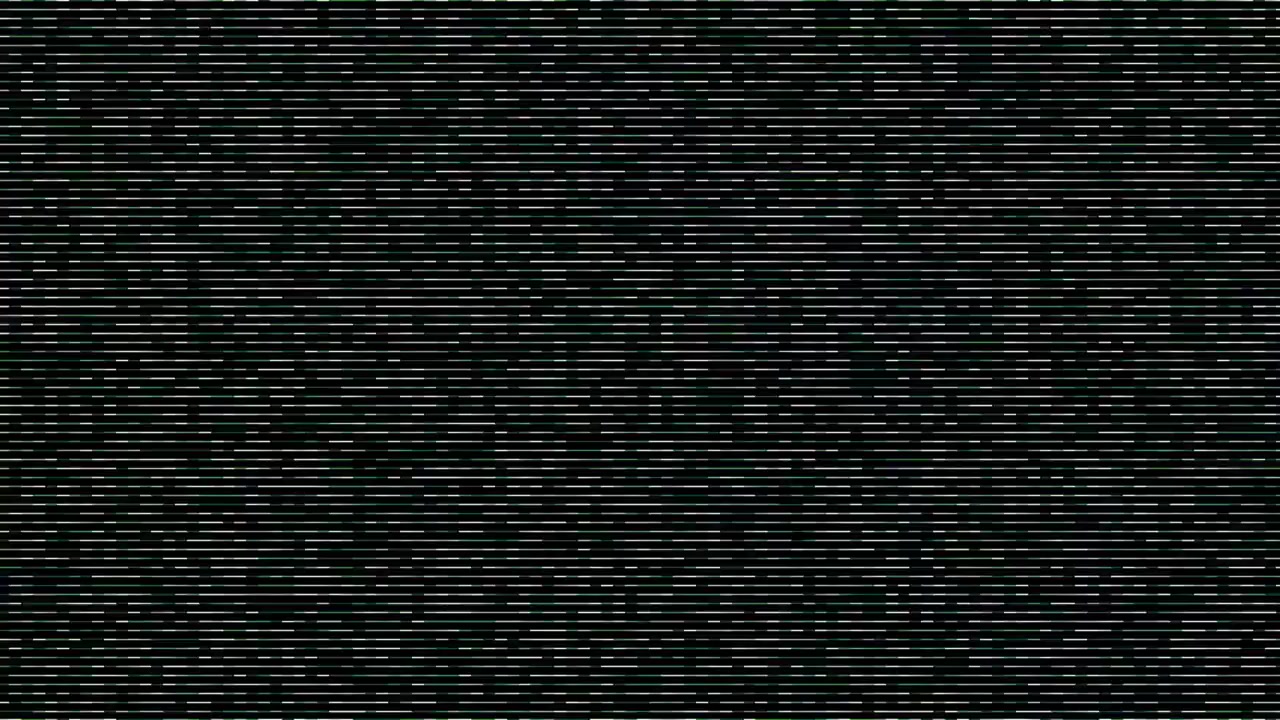 Abstract Digital Glitch Effect with Horizontal Scanning Lines