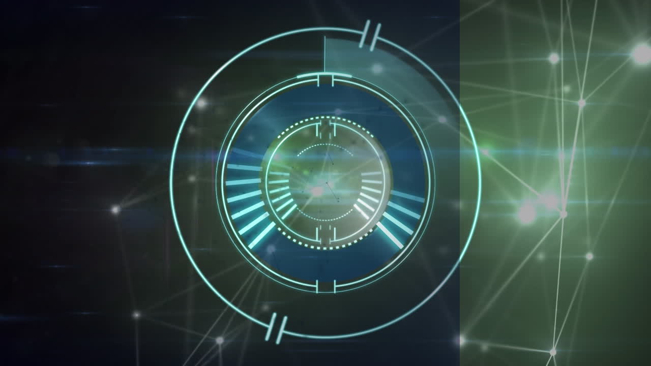 Animation of scope scanning and network of connections