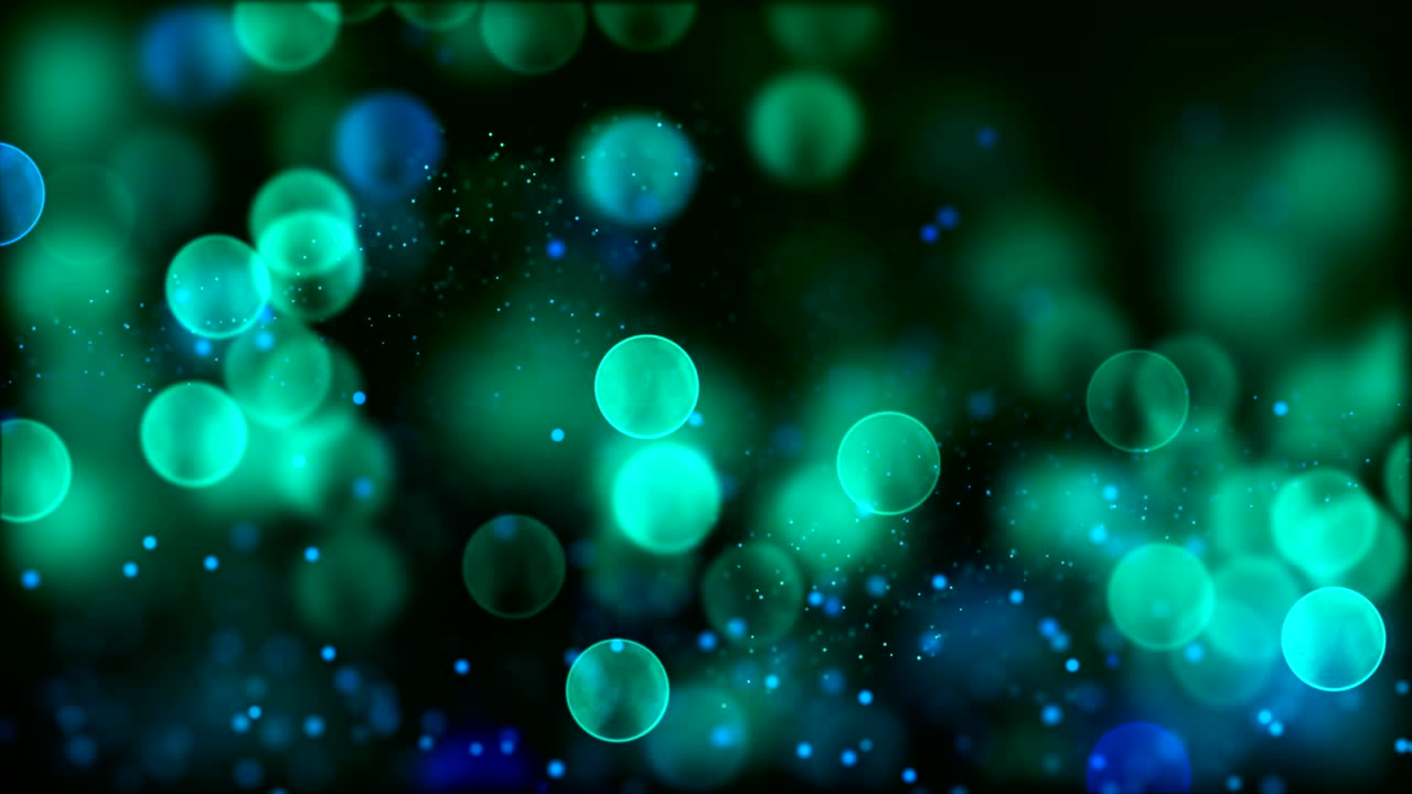 4k azul abstracto fondo de partículas bokeh. 30 segundos de bucle sin fisuras. tiene otro color. comprobar mi página