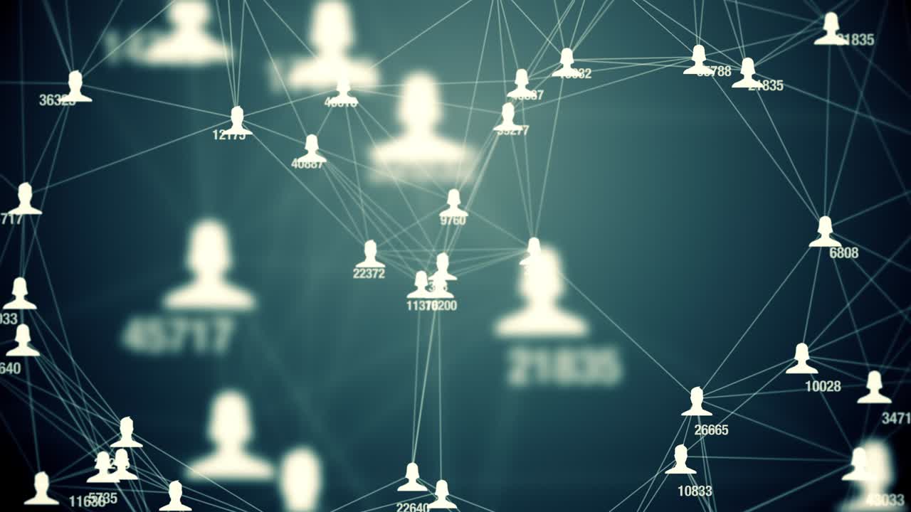 a lot of conections between avatars of men and women and increasing numbers of relationships or friends