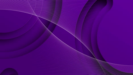 animation of white lines and purple shapes on purple background