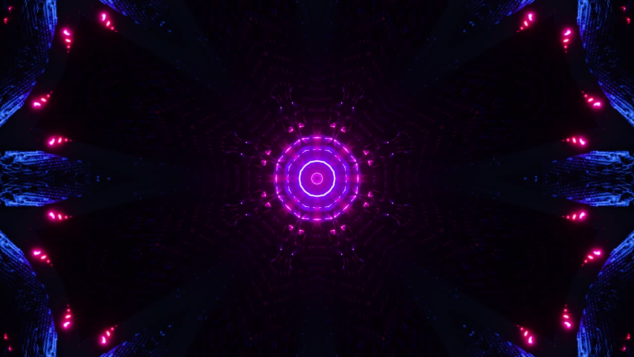 Sfondo animato neon rosso e blu, loop Vj. Animazione a ciclo infinito