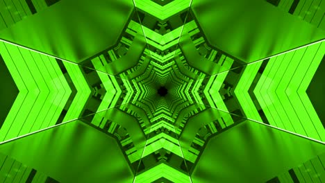 club nocturno verde en bucle túnel de fondo abstracto
