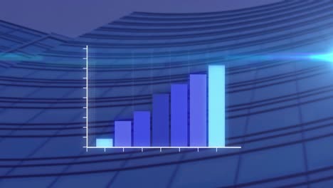 Lichtfleck-Und-Statistische-Datenverarbeitung-Vor-Hohen-Gebäuden-Im-Hintergrund