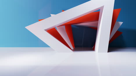 abstract geometric interior structure, 3d rendering.