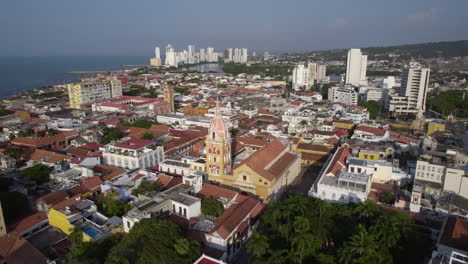 aerial view of cartagena de indias