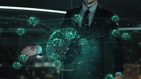 metaverse viene con el concepto de holograma de transformación de negocios