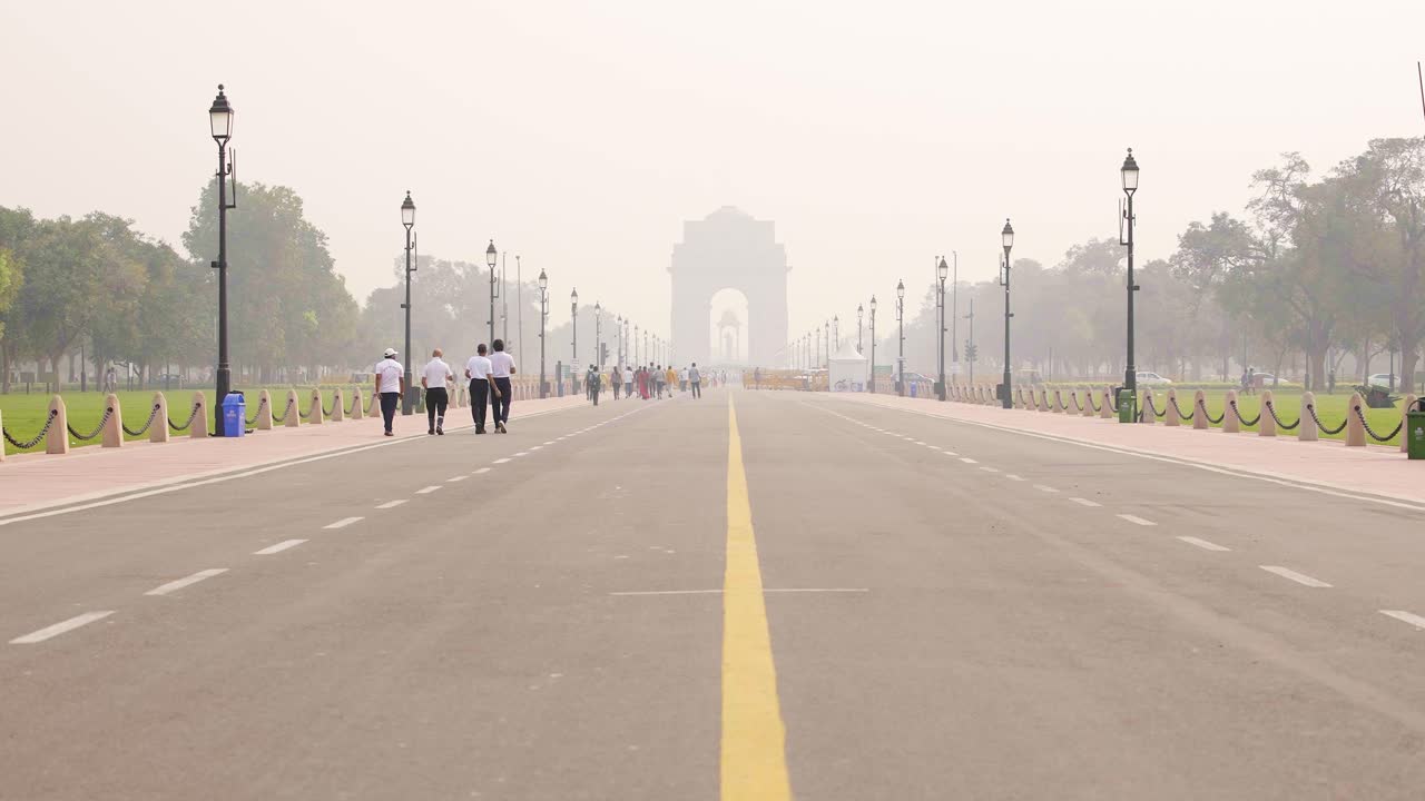 오염된 겨울의 델리