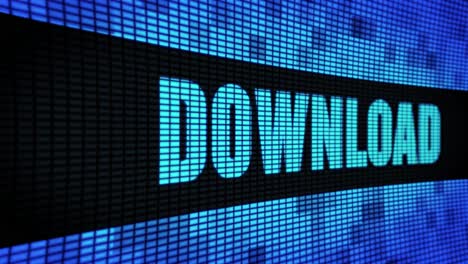 download on digital led screen