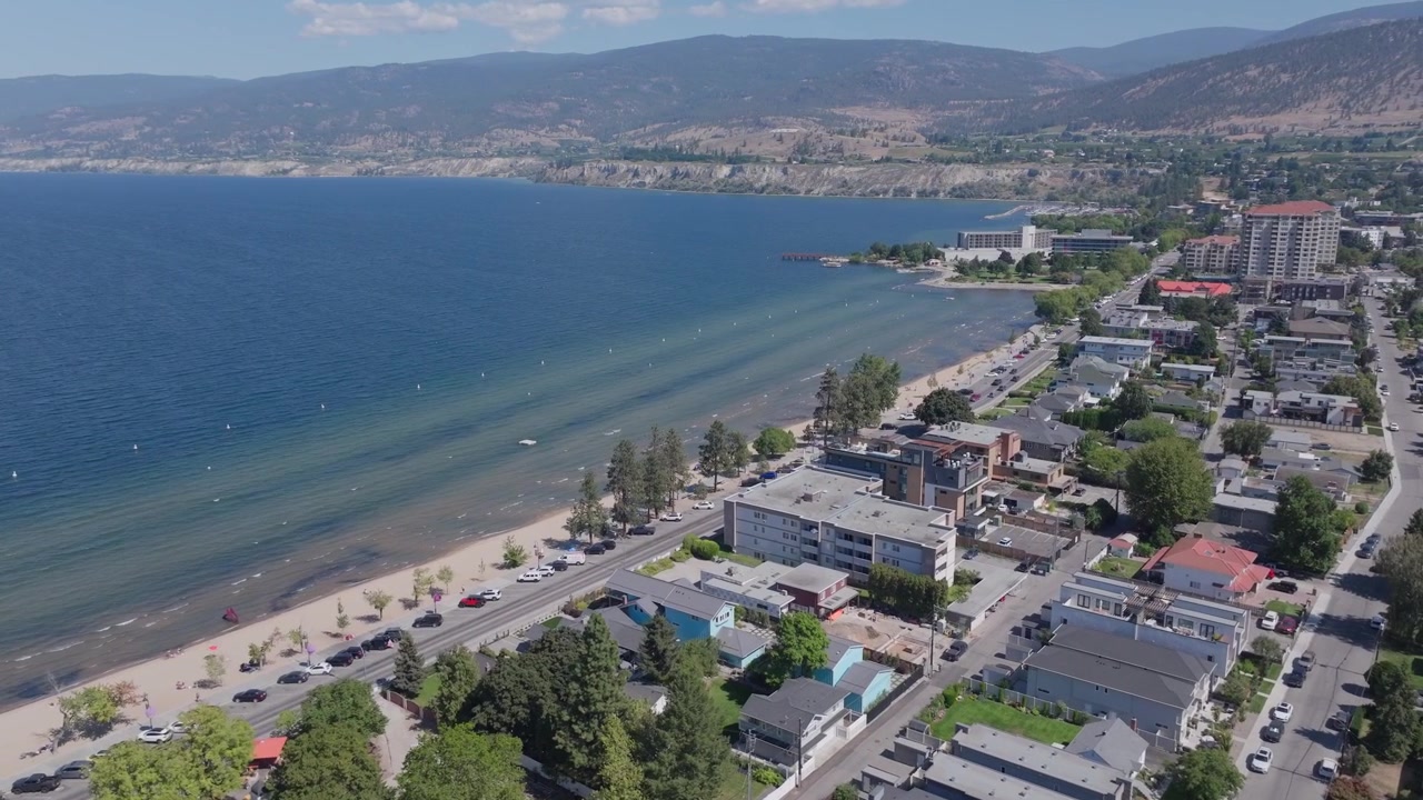 Spiagge pubbliche a Penticton nella Valle dell'Okanagan