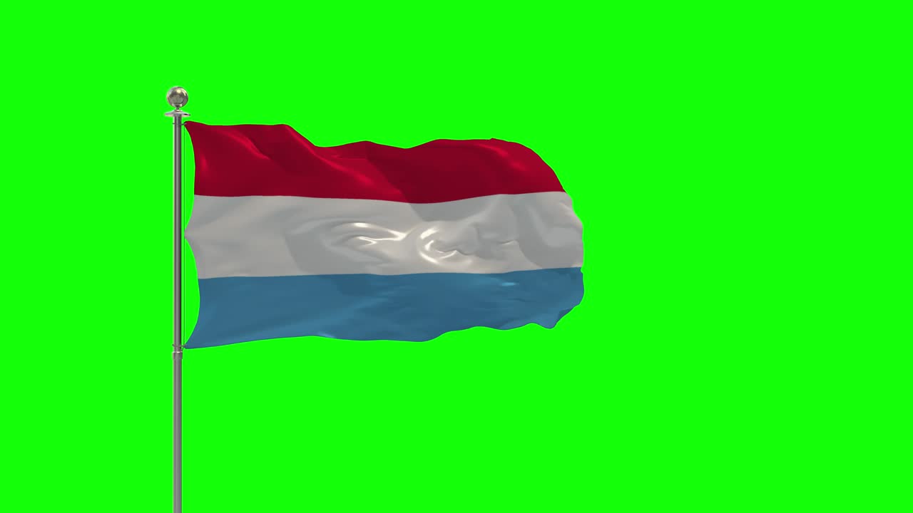 룩부르크의 3d 일러스트레이션은 크로마와 함께 기둥에 흔들리는 발입니다.