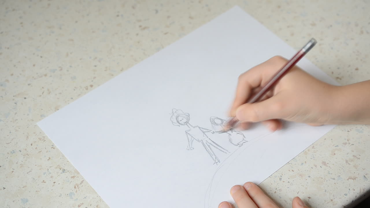 Drawing of family