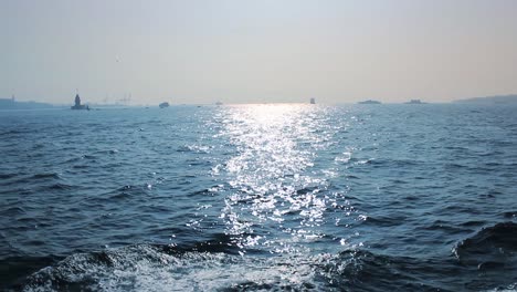 보스포루스 이스탄불의 페리 보트