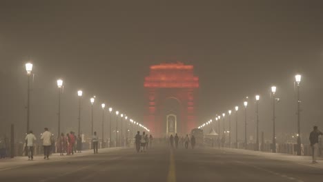 Schönes-India-Gate-Bei-Nacht