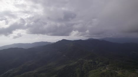 fascinating-video-shot-flying-over-the-area-of-the-Bracco-pass-with-a-lightning-rod-in-the-center-of-the-image