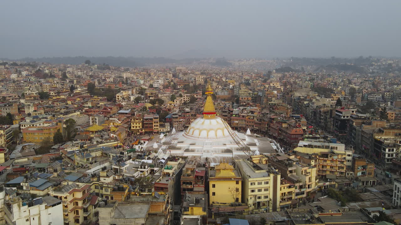 Boudhanath Stupa, Unescon maailmanperintökohde Kathmandussa Nepalissa.