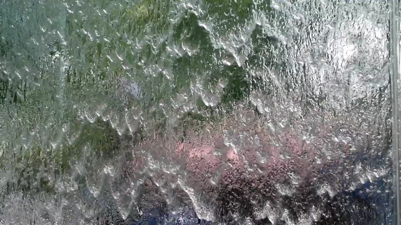 primer plano de una pared de agua