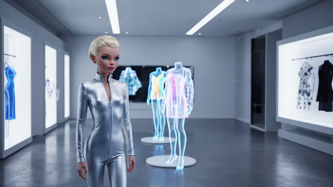 Virtual Fashion Showroom with AI Model