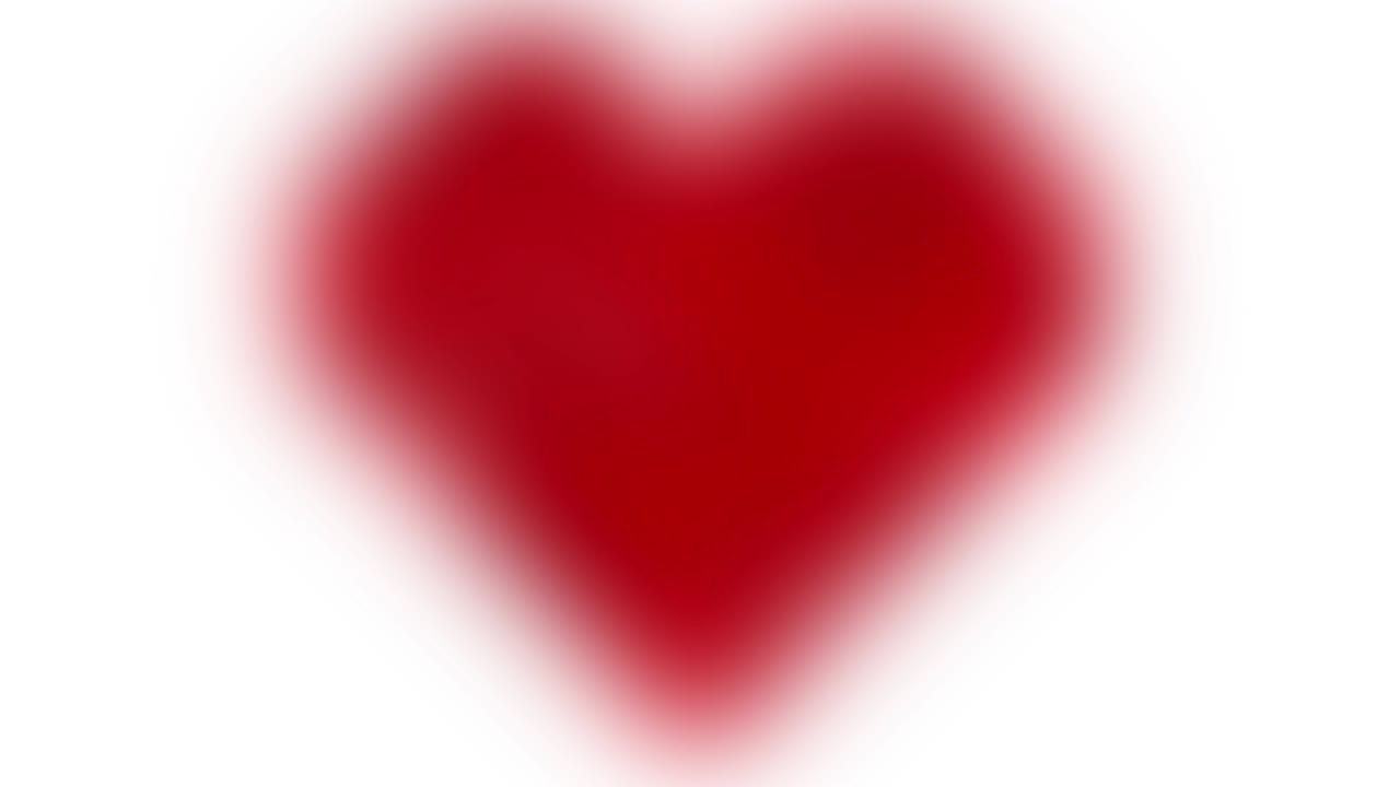 forma de corazón borrosa