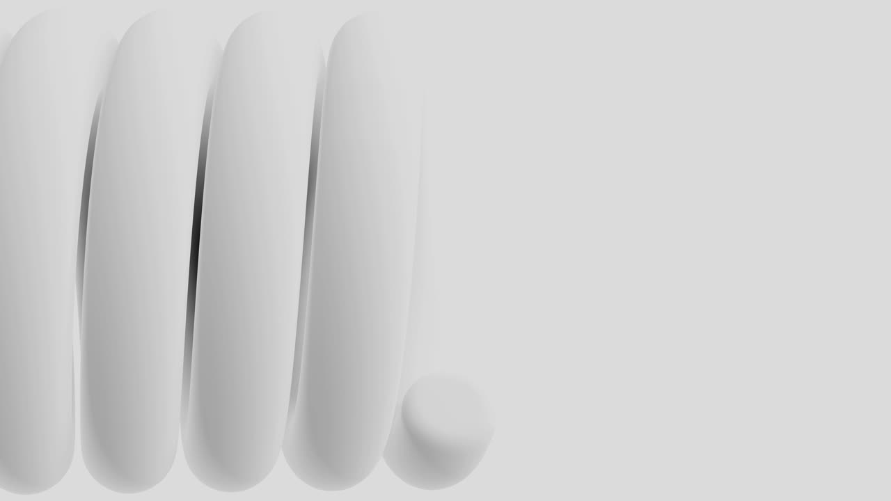 Abstract White Curves