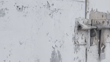 Close-up-of-closed-garage-doors