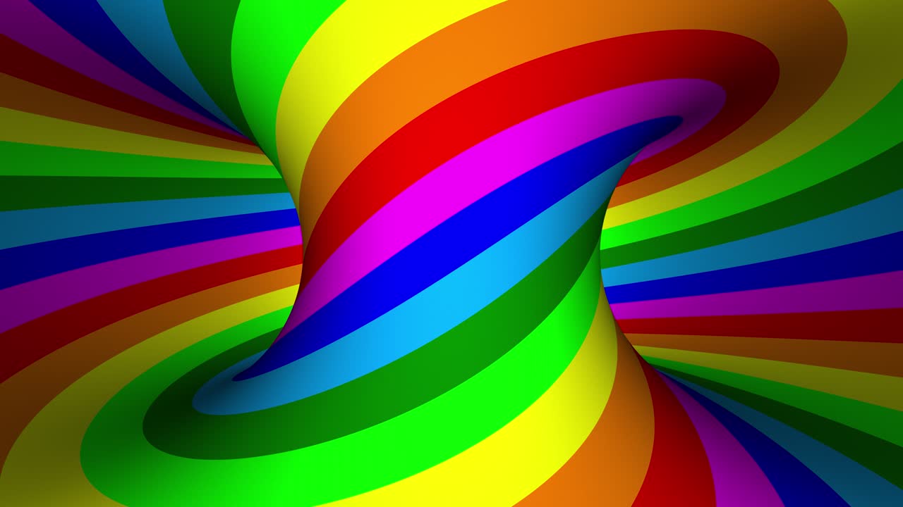 agujero de tourus rayado. renderizado en 3d