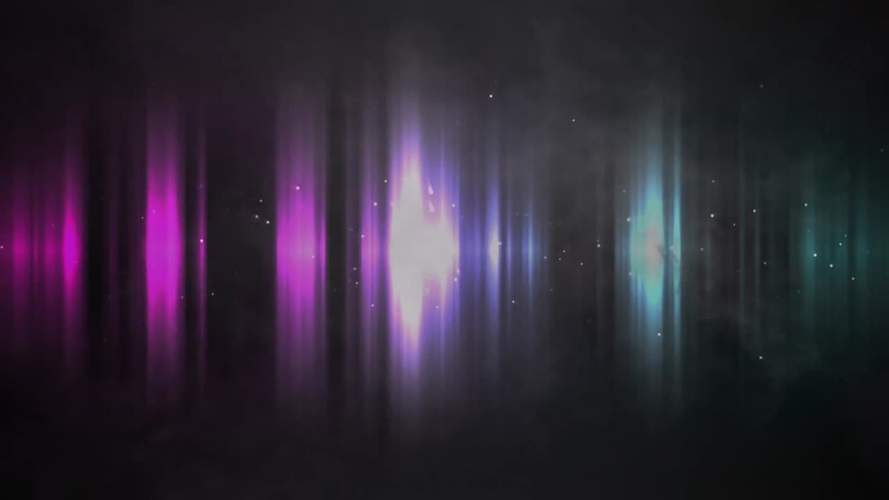 animación de una sombra gris en un fondo multicolor
