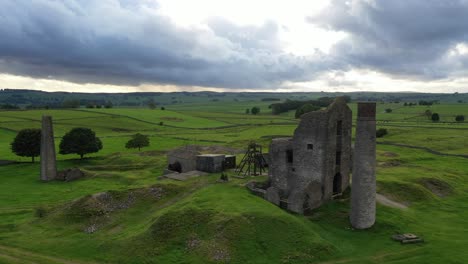 aerial footage of magpie mine under a heavy sky