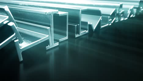 iluminación de varios metales laminados fondo de desplazamiento, bucle