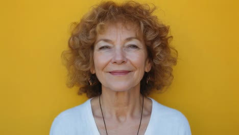 smiling senior woman portrait