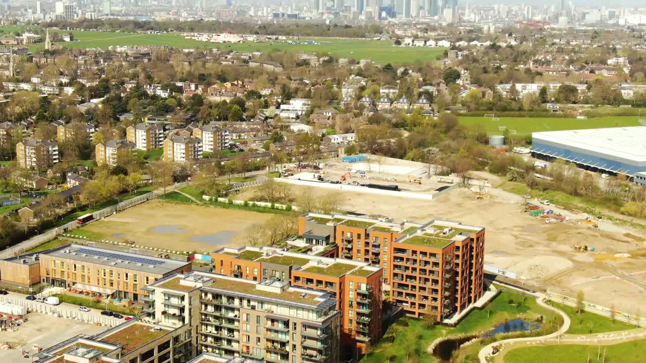 vista aerea de los edificios