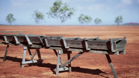 Traditional-old-wooden-aqueduct-in-savanna