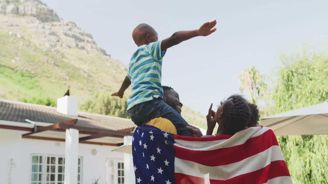행복한 가족이 함께 시간을 보내는 것
